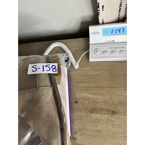 CLARKS Womens Leather Chelsea Boot Arlo 7.5 M Tan Suede Booties Stacked Heel - Picture 12 of 12